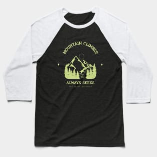 Mountain Climber Baseball T-Shirt